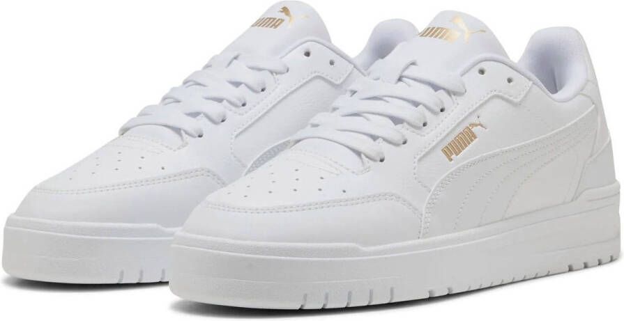 PUMA Shuffle Downtown Unisex Sneakers White- Gold