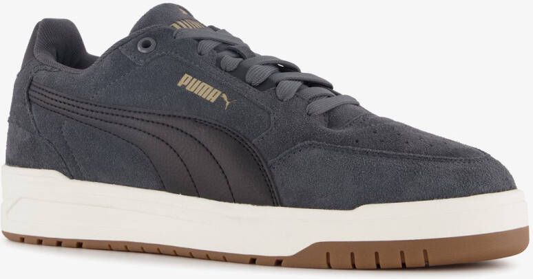 PUMA Shuffle Downtown suede heren sneakers grijs Uitneembare zool
