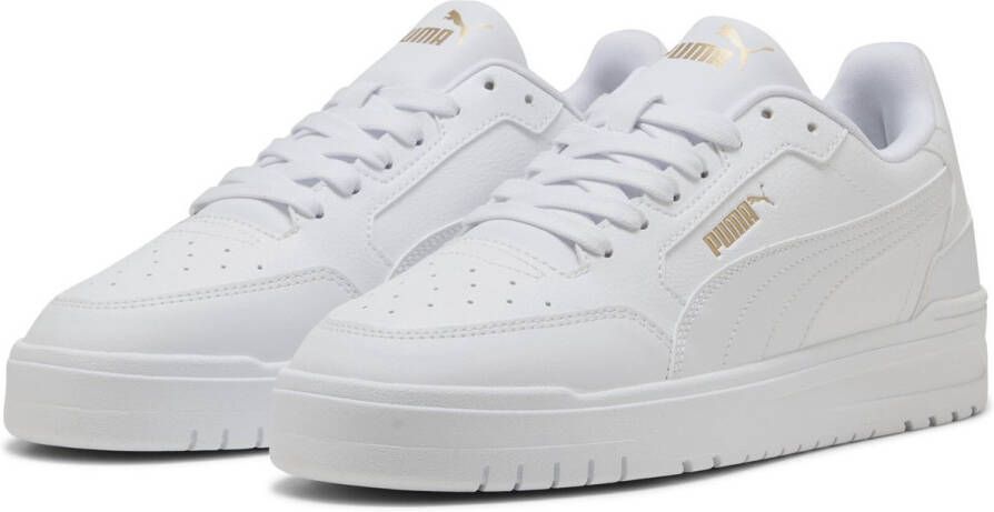 PUMA Shuffle Downtown Unisex Sneakers White- Gold