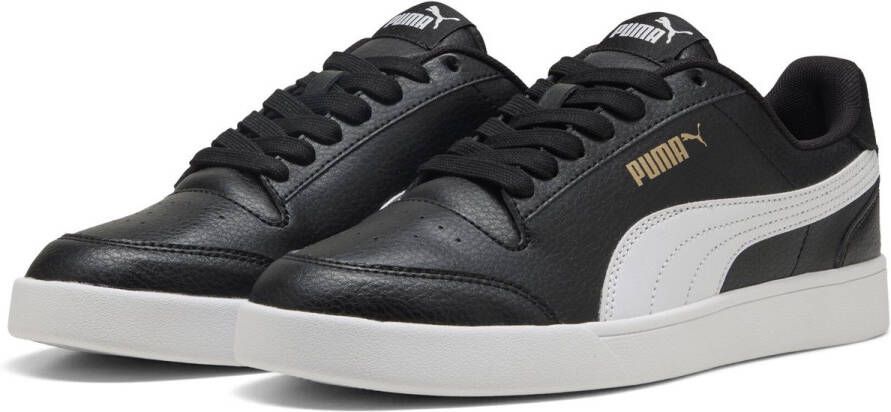 PUMA Shuffle Unisex Sneakers Black- White- Team Gold