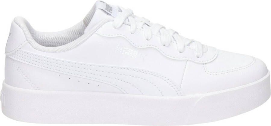 PUMA Skye Clean Dames Sneakers White- White- Silver