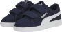 Puma Smash 3.0 SD V sneakers donkerblauw wit Suede Logo 22 - Thumbnail 2