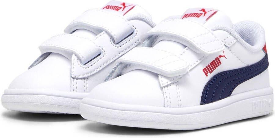 PUMA Smash 3.0 LV PS unisex kindersneaker schoenen 392033 wit