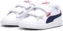 Puma Smash 3.0 sneakers wit donkerblauw rood Imitatieleer 33 - Thumbnail 2