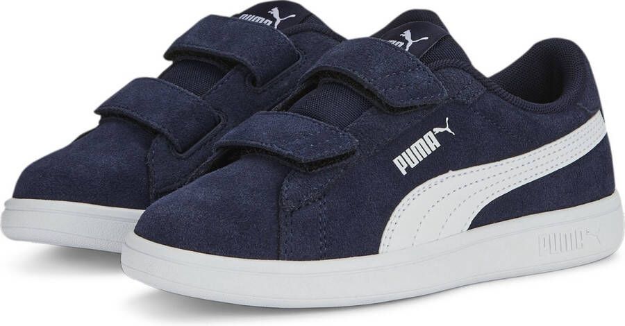 Puma Smash 3.0 SD V sneakers donkerblauw wit Suede Logo 21 - Foto 2