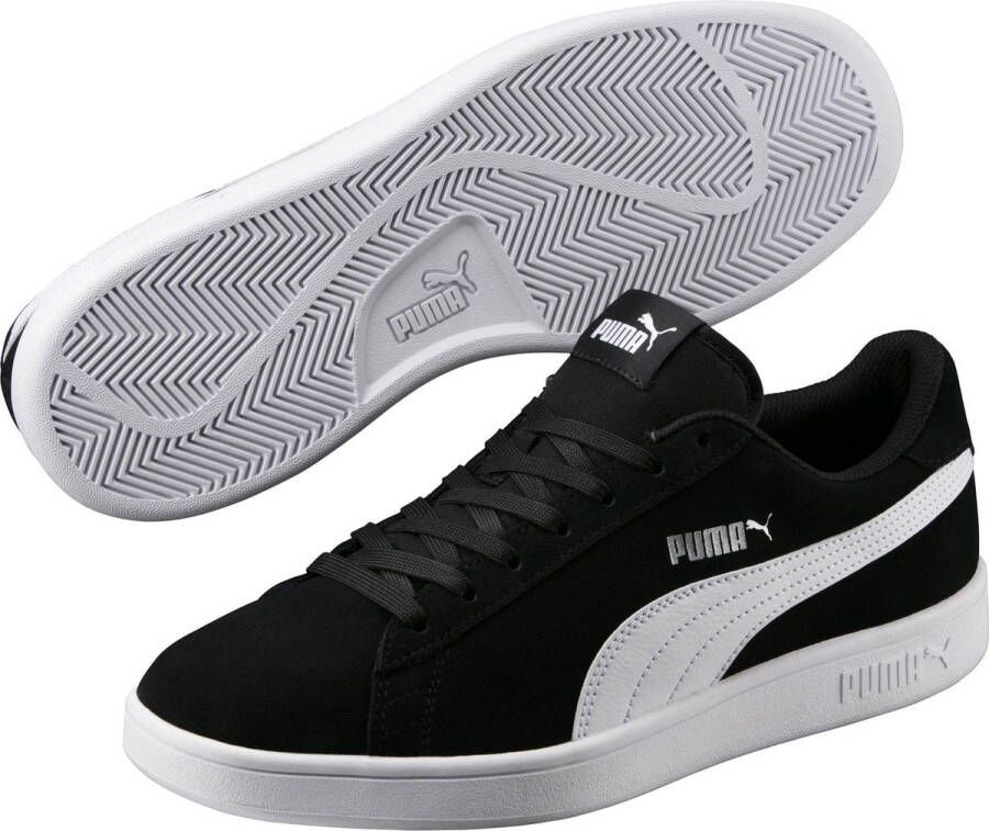 PUMA Smash V2 Sneakers Mannen zwart wit zilver