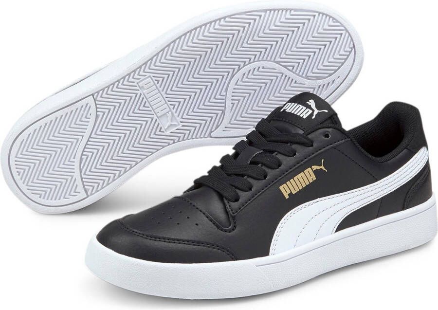 Puma shuffle sneakers zwart wit kinderen