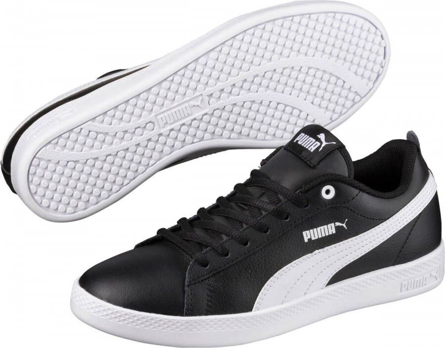 Puma smash v2 sneakers low zwart dames