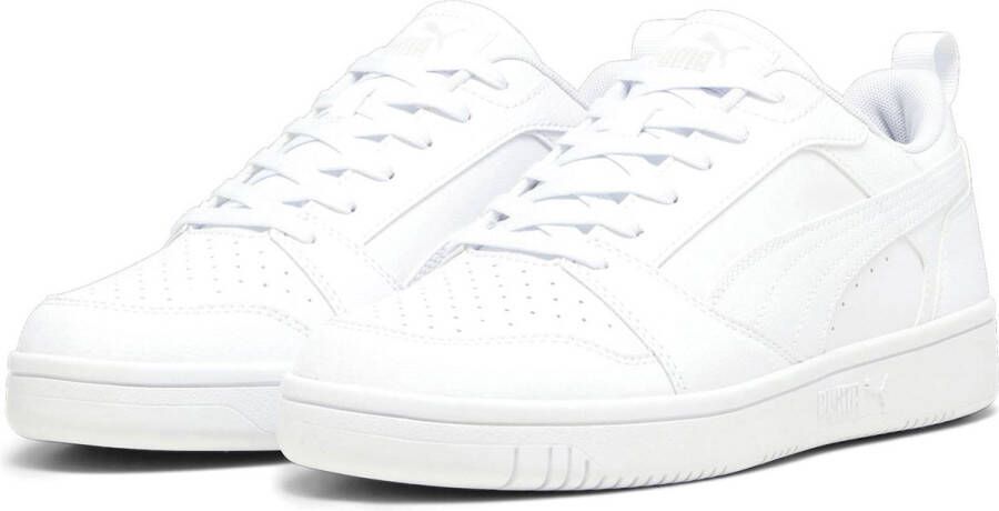 PUMA Rebound v6 Low heren sneaker sportschoen 392328 02 wit zwart - Foto 3