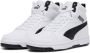 Puma Rebound v6 Mid V6 Mid sneakers lichtgrijs donkerblauw rood Imitatieleer 39 - Thumbnail 2