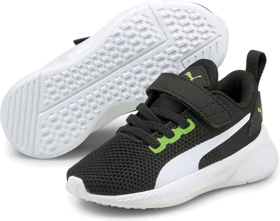 Puma Flyer Runner V Inf sneakers zwart groen wit Mesh Meerkleurig 23