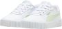 Puma Carina 2.0 sneakers wit lichtgroen Imitatieleer Effen 28 - Thumbnail 2