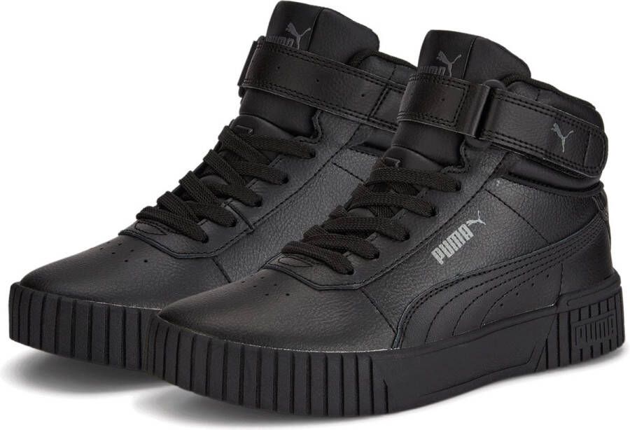 Puma Carina 2.0 Mid sneakers zwart Jongens Meisjes Imitatieleer Effen 35 5 - Foto 4