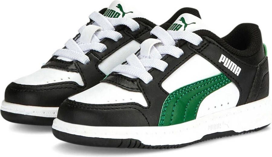 Puma Rebound Joy Lo AC sneakers zwart wit groen Imitatieleer 21