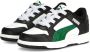 Puma Rebound Joy Lo AC sneakers zwart wit groen Imitatieleer 21 - Thumbnail 1