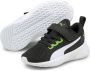 Puma Flyer Runner V Inf sneakers zwart groen wit Jongens Mesh Meerkleurig 23 - Thumbnail 2
