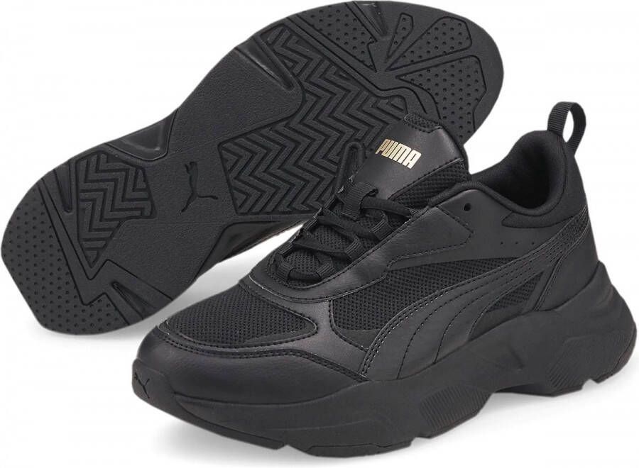 PUMA Cassia Dames Sneakers Black Gold