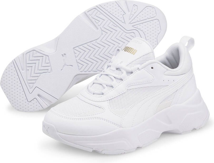 Puma Lage sneakers Cassia wit leatherlook White Dames - Foto 3