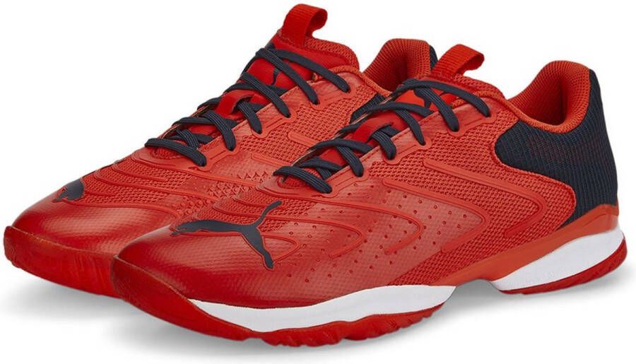 PUMA Solar Attack Senior Sportschoenen Padel Smashcourt rood