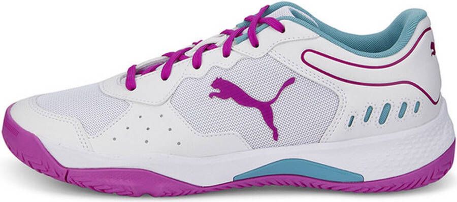 PUMA Solar Smash Sportschoenen Padel Smashcourt White Purple