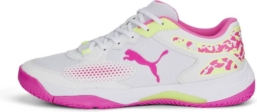 PUMA Solarcourt RCT Unisex Sportschoenen Wit Roze Geel