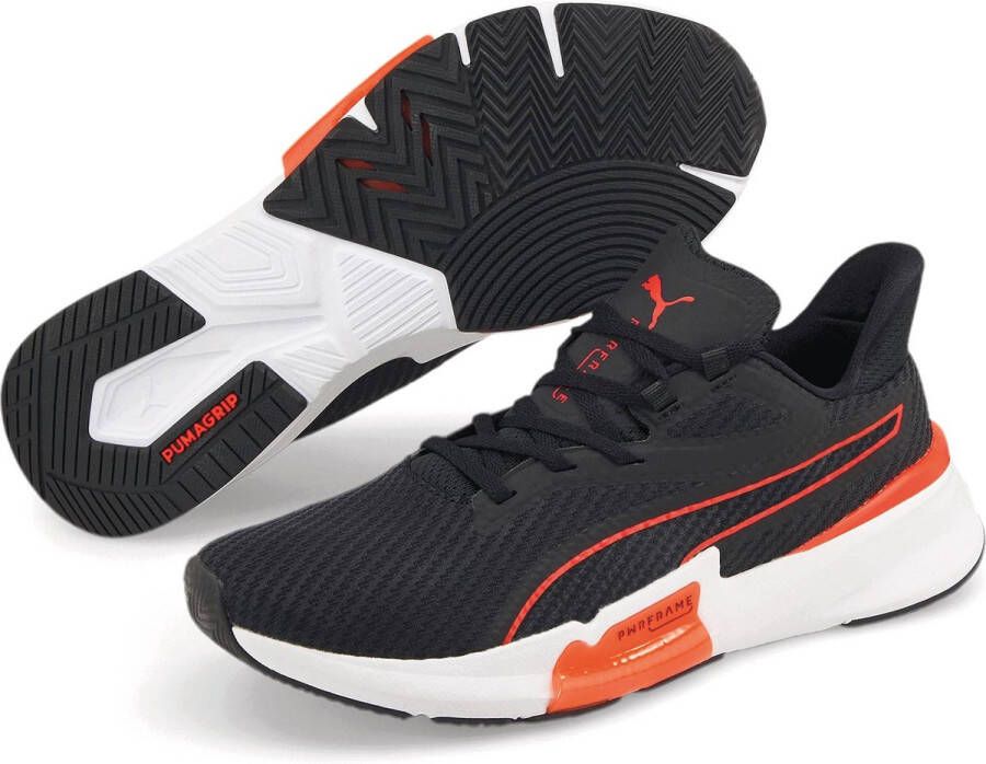 PUMA Power Frame Hardloopschoenen Black Cherry Tomato Heren - Foto 2