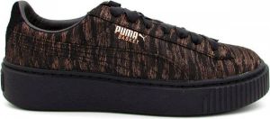 PUMA Basket Platform VR 364092-02 Dames Sneakers Sportschoenen Schoenen Zwart