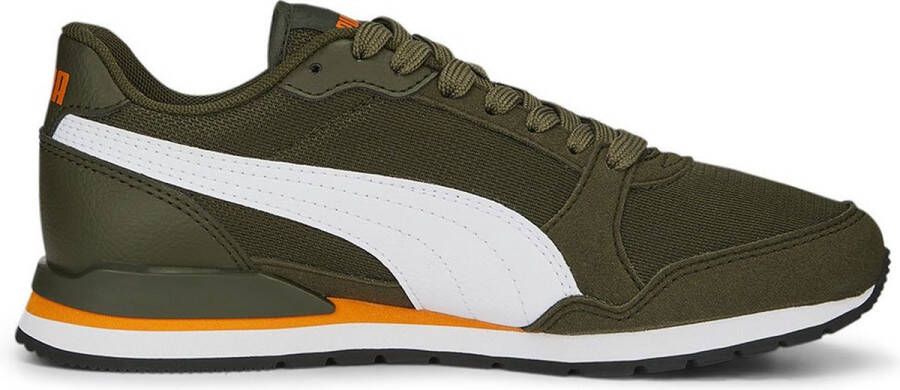 PUMA St Runner V3 Mesh Junior Hardloopschoenen Dark Olive Kinderen