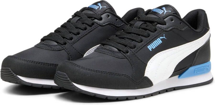 PUMA ST Runner v3 NL Jr Kinder Sneakers Zwart Wit Blauw