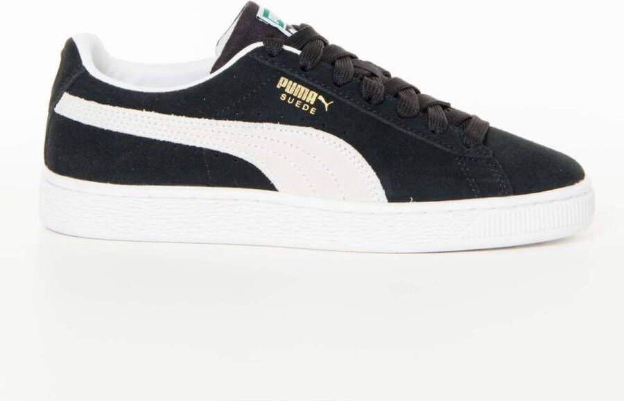 Puma Suede basisschool Schoenen Black Leer Foot Locker