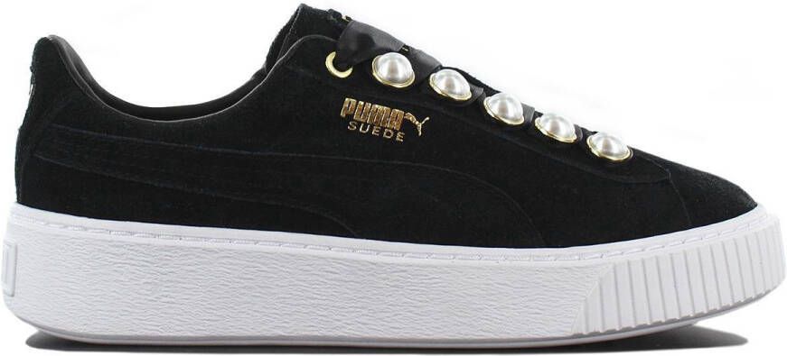 PUMA Suede Platform Bling Wns 366688-01 Dames Sneakers Sportschoenen Schoenen Zwart