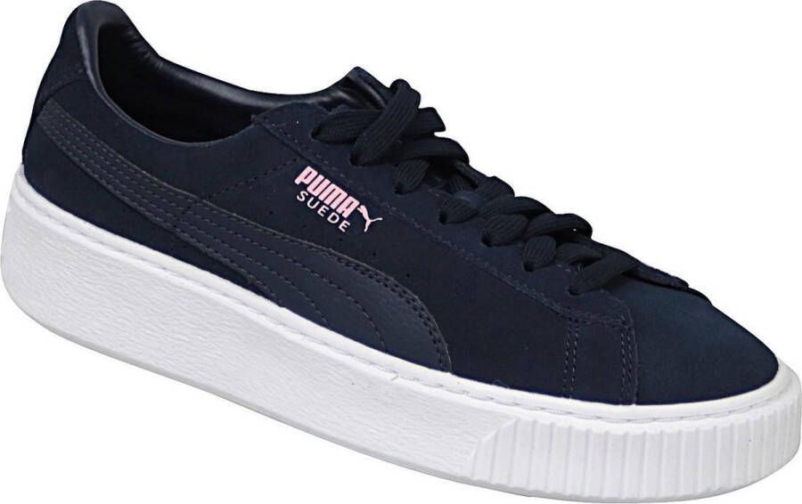 PUMA Suede Platform JR 363663-03 Kinderen Marineblauw Sportschoenen