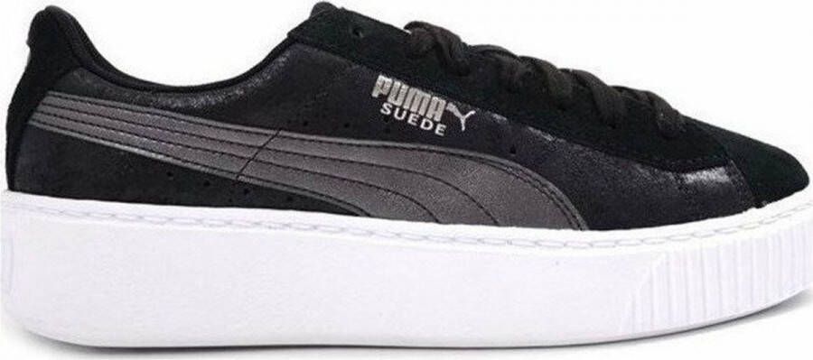 PUMA Suede Platform Sneakers nen zwart - Schoenen.nl