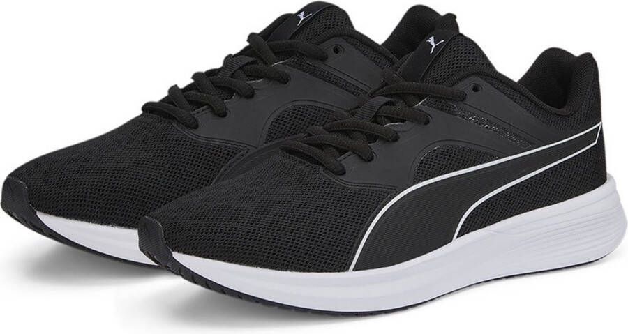 PUMA Transport Junior Hardloopschoenen Black White Kinderen