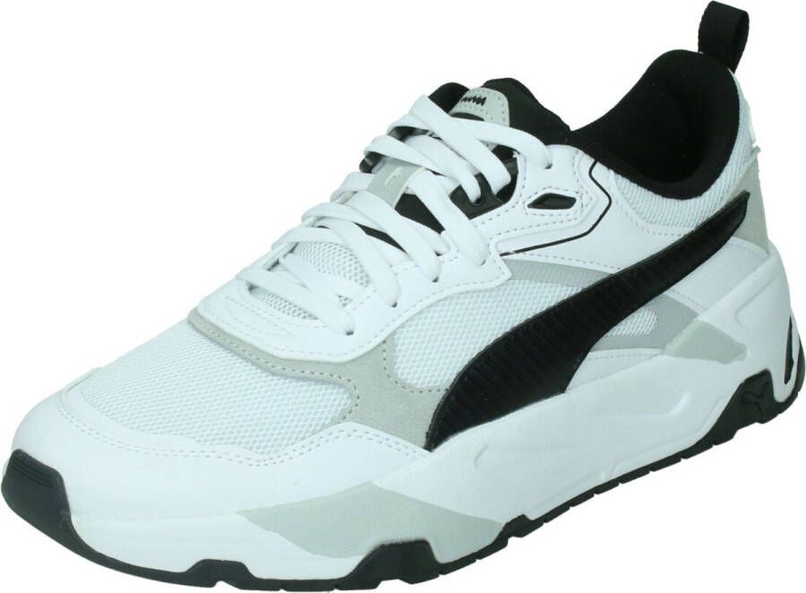 Puma Trinity Mesh Sneakers Witte sportieve herensneakers met lage profiel Grijs Heren