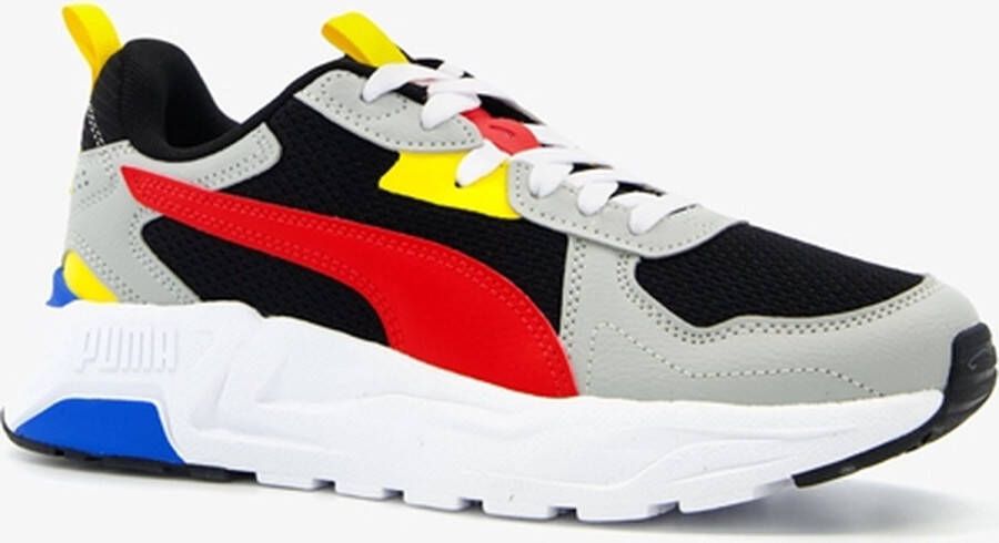 PUMA Trinity Lite AC+ jongens sneakers grijs wit Uitneembare zool