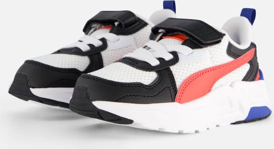 Puma Trinity Lite AC sneakers wit rood zwart Mesh Meerkleurig 35 - Foto 3