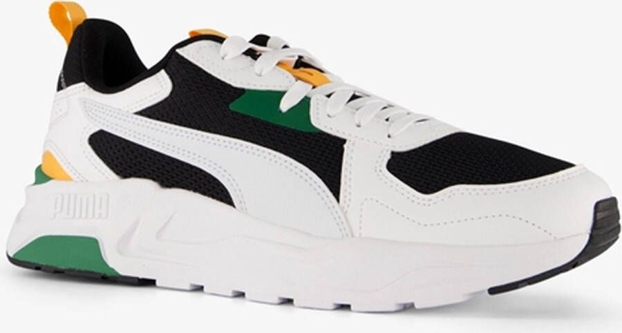 PUMA Trinity Lite Heren Sneakers Black-Silver Mist- White-Clementine