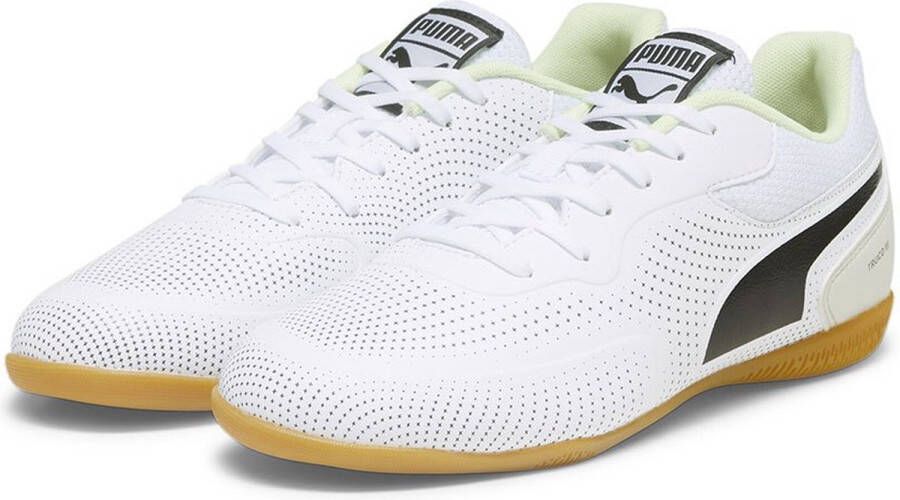 Puma truco iii voetbalschoenen wit zwart kinderen