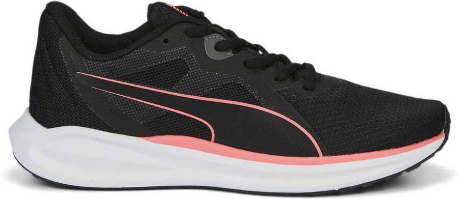 PUMA Twitch Runner Hardloopschoenen Black Sunset Glow Castlerock Dames