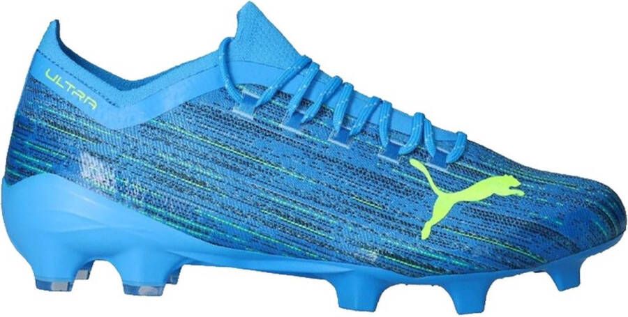 PUMA Ultra 1.2 Gras Kunstgras Voetbalschoenen (MG) Blauw Geel