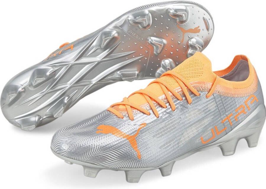 PUMA Ultra 1.4 Gras Kunstgras Voetbalschoenen (MG) Zilver Oranje