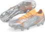 PUMA Ultra 1.4 Gras Kunstgras Voetbalschoenen (MG) Zilver Oranje - Thumbnail 1