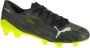 PUMA ULTRA 2.2 GRAS KUNSTGRAS VOETBALSCHOENEN (MG) Zwart Wit Geel - Thumbnail 1