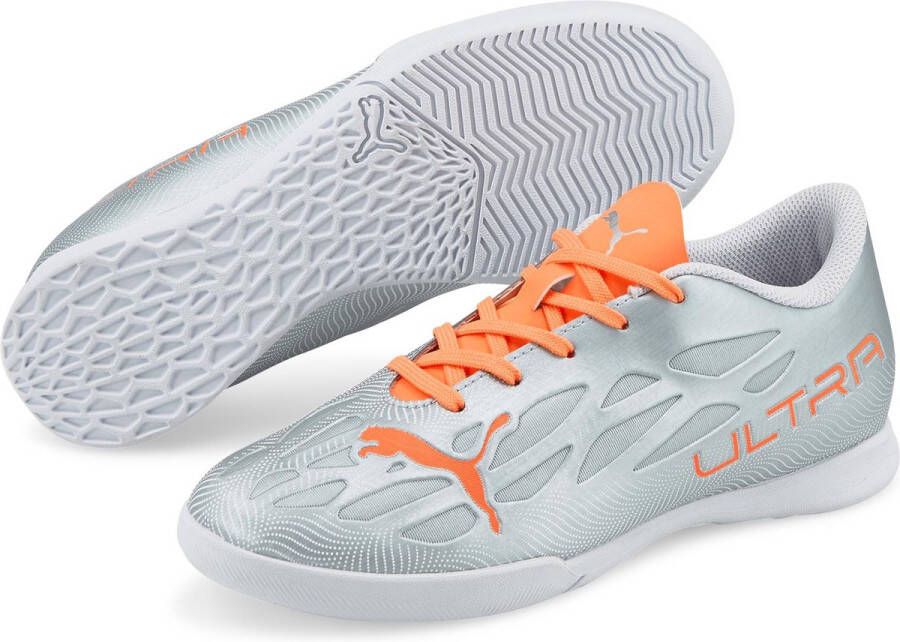 PUMA Ultra 4.4 Zaalvoetbalschoenen(IN)Kids Zilver Oranje