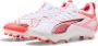 Puma ULTRA 5 MATCH FG AG Junior voetbalschoenen wit zwart rood - Thumbnail 2