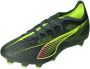 Puma Ultra 5 Match FG AG Senior voetbalschoenen zwart geel zilver - Thumbnail 2
