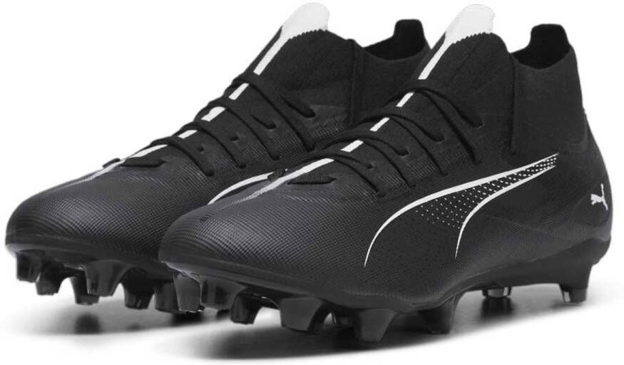 PUMA Fußballschuhe Mid Ultra 5 Match+ FG AG 107686 Black- White