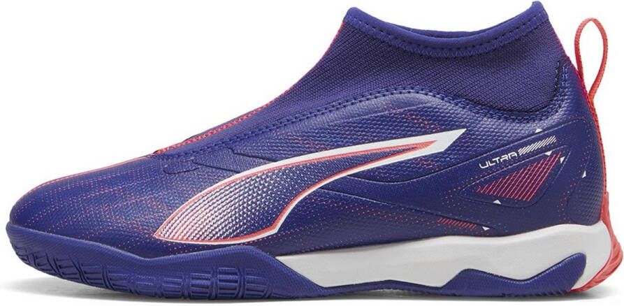 PUMA Ultra 5 Match+ Ll It + Mid Jr Zaalschoenen Blauw