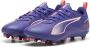 Puma Ultra 5 Play Jr. voetbalschoenen kobaltblauw wit koraalrood Imitatieleer 36 - Thumbnail 5